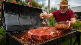 Thumbnail: Massive Beef Leg Steak with a Special Marinade – Worth Every Minute