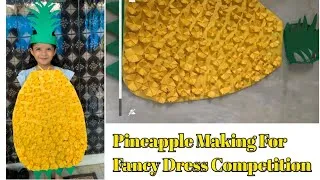 Thumbnail: Pineapple making for fancy dress competition/pineapple fruit /paper pineapple craft @Yumnasworld
