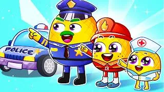 Thumbnail: Super Hero Team 🦸‍♂️🚨 - Firefighter, Policeman, Doctor + More Nursery Rhymes & Kids Songs by Yum Yum