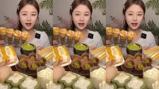 Thumbnail: [ASMR] Dessert Mukbang Eating Creamy Cake | Mukbang Eating Show💗🍰🧁