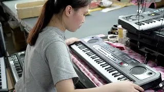 Thumbnail: Amazing Scale。Mass production process in a Chinese piano keyboard factory