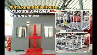 Thumbnail: 40ft Expandable House Structural Overview | Steel Frame & Materials