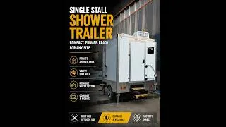 Thumbnail: Single Stall Shower Trailer | Portable Shower Solution for Outdoor Use