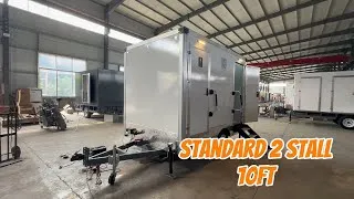 Thumbnail: Commercial 2-Stall Mobile Restroom Trailer for Events & Job Sites