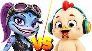 Thumbnail: Crazy Frog Girl (Yup Fox) + Chicken Song (Yup Fox) + Bloody Mary | 4K Ultra HD Video | V2