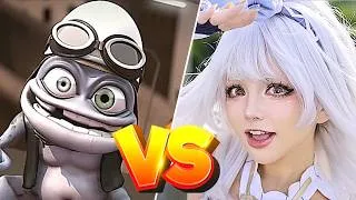 Thumbnail: Crazy Frog (Axel F) + Cosplay (622) + Labubu (Yup Fox) | 4K Ultra HD Music Video