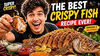 Thumbnail: The Best Crispy Fish Recipe Ever! 🐟 Super Crunchy & Easy Homemade Fish Recipe