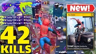 Thumbnail: 42 KILLS!! 😱 MY BEST GAMEPLAY IN THE NEW SPIDER-MAN MODE! 🔥 | PUBG MOBILE-BGM
