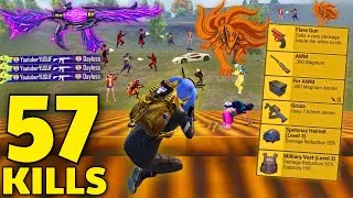 Thumbnail: 57 KILLS! 😱 I DEFEATED EVERYONE WITH A NOOB ACCOUNT IN THE NEW NARUTO MODE! 🔥 | PUBG MOBILE