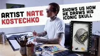 Thumbnail: Artist Nate Kostechko Shows Us How He Draws His Iconic Skull / Full Interview 