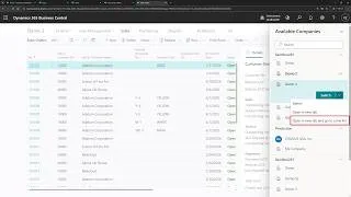 Thumbnail: Business Central short video: Open the same list in a new tab when switching companies