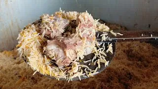 Thumbnail: Muslim Marriage Style Mutton Dum Briyani Prepared For 500 Members || Mutton Dum Biryani Process