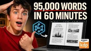 Thumbnail: NEW AI Tool Wrote Me a 95,000 Word Book in 60 minutes for Amazon KDP