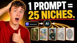 Thumbnail: How to Use AI Agents to Find WINNING Amazon KDP Niches (Full Tutorial)