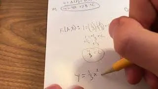Thumbnail: Using 3 Sets of Coordinates to Solve for Standard Form of a Quadratic Equation