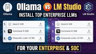 Thumbnail: Ollama vs LM Studio: Install Qwen3-30B , Command-R-35B and Deepseek-coder-v2:16b | Hosted on premise