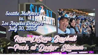 Thumbnail: 🚨We Ripped Baseball Packs at DODGER STADIUM During DODGERS vs. MARINERS. Did We Pull a HUGE HIT? 🔥⚾
