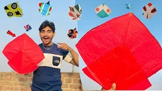 Thumbnail: Amazing Red Kite flying❤️ || Itni Achi Patang Pakar li😱