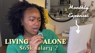 Thumbnail: How much I make and spend monthly #monthlyexpenses #livingalone #finance