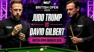 Thumbnail: Judd Trump vs David Gilbert 🔥 | British Open Snooker 2026 | Full Match Highlights