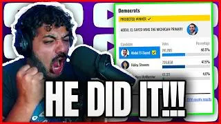 Thumbnail: ABDUL EL SAYED WINS Michigan Primary AGAINST Haley Stevens REACTION | Zaid CLIPS