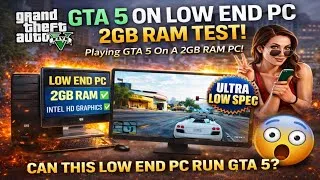Thumbnail: I Tried GTA 5 on 2GB RAM 😳 | Shocking Results!