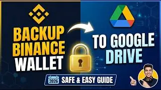 Thumbnail: How to Backup Binance Wallet to Google Drive 🔐 (2026 Safe & Easy Guide)