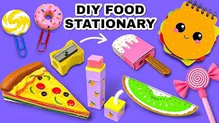 Thumbnail: 8 DIY Food Stationary Set ! ✏️🍔