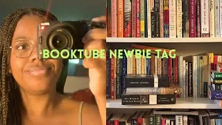Thumbnail: Booktube Newbie Tag (& a bookshelf tour)