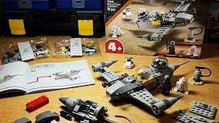 Thumbnail: Building LEGO Star Wars Mando and Grogu's N1 Starfighter I TEMU Lego Comparison - Building TEMU Lego
