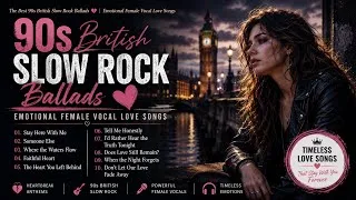 Thumbnail: The Best 90s British Slow Rock Ballads 💔 | Emotional Female Vocal Love Songs 