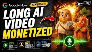 Thumbnail: I Created a Long AI Video using Google Flow 100% Voice Consistency | Insane Results