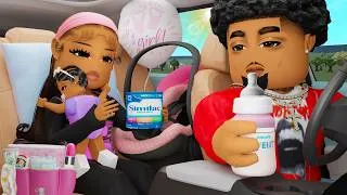 Thumbnail: BRINGING MY BABY GIRL HOME FROM THE HOSPITAL! *CHAOTIC NIGHT….. | Bloxburg Family Roleplay