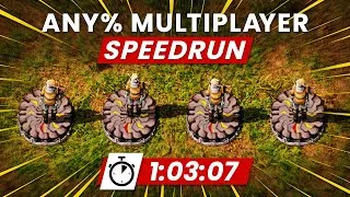 Thumbnail: Factorio Speedrun World Record - Any% in 1:03:07 by 4 players