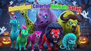 Thumbnail: 🧟Halloween Animal Theme Song | 🎃Colorful Animals: Costume Edition | Zazzy Melody