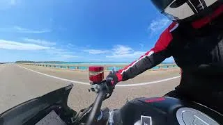 Thumbnail: Insta360 X4 test, motorcycling across the Destin bridge, overlooking Crab Island, on a gorgeous day!