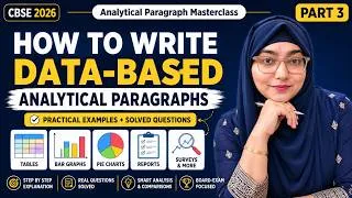 Thumbnail: Analytical Paragraph Class 10 CBSE Masterclass Part 3 | How to Write Bar Graphs, Tables & Pie Charts