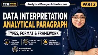Thumbnail: Analytical Paragraph Class 10 CBSE Masterclass Part 2: Starting Ending Lines, Template: Tables, Bars