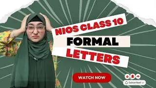 Thumbnail: NIOS Class 10 English Letter Writing | How to Write a Formal Letter | Letter Writing Format 2026