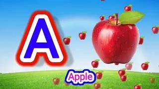 Thumbnail: 🍎 A for Apple |ABC Alphabet Song for Kids Learn A to Z Letters, Words & Phonics 🌈 Preschool Learning