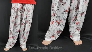 Thumbnail: Very Easy Trendy Farshi Salwar Cutting And Stitching/ Farshi Shalwar Design/Wide Poncha Farsi Salwar