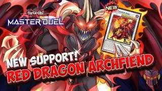 Thumbnail: NEW RED DRAGON ARCHFIEND SUPPORT! BURNING SOUL🔥 YUGIOH! MASTER DUEL