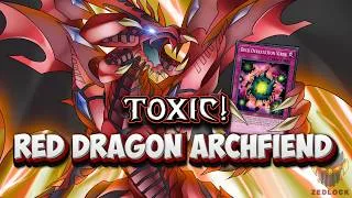 Thumbnail: RED DRAGON ARCHFIEND Goes Full TOXIC! Duel Highlights! | Yu-Gi-Oh!🔥
