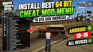 Thumbnail: (Android 16) Install Best 64 BIT Cheat Mod Menu in GTA San Andreas | Supports All Androids 10-16