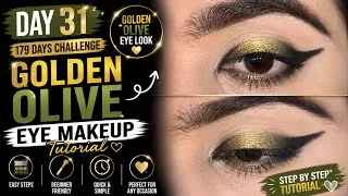 Thumbnail: Day 31/179 ✨ Golden Olive Eye Makeup Tutorial #makeup #makeuptutorial 