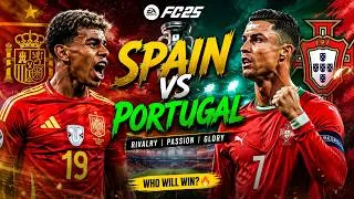 Thumbnail: SPAIN 🇪🇸 vs PORTUGAL 🇵🇹 | INSANE Rivalry! 😱🔥 | FC 25 Full Match Gameplay