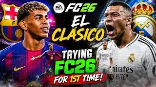 Thumbnail: Barcelona 🇪🇸 vs Real Madrid ⚪ | EL CLÁSICO 🔥 | FC 26 Gameplay | Epic Battle!