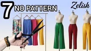 Thumbnail: Sew 7 Pants for $50: No Pattern, Fits All Sizes (38-48)✂️