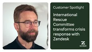 Thumbnail: International Rescue Committee transforms crisis response with Zendesk | Zendesk customer story
