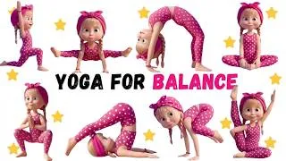 Thumbnail: Masha's Kids Yoga Routine | Fun & Relaxing Poses for Happy Healthy Kids 🧘✨